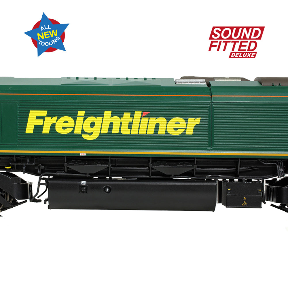 Bachmann 50-001SFX - Class 66/5 66515 Freightliner Green (SOUND FITTED DELUXE)