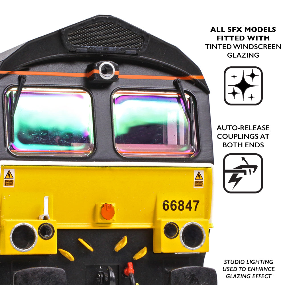 Bachmann 50-001SFX - Class 66/5 66515 Freightliner Green (SOUND FITTED DELUXE)