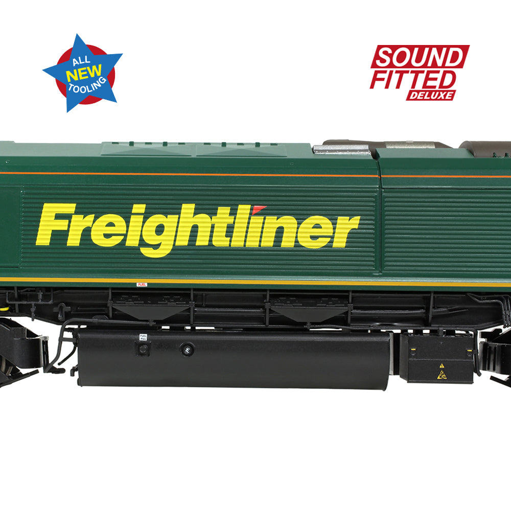 Bachmann 50-002SFX - Class 66/6 66606 Freightliner Green (SOUND FITTED DELUXE)