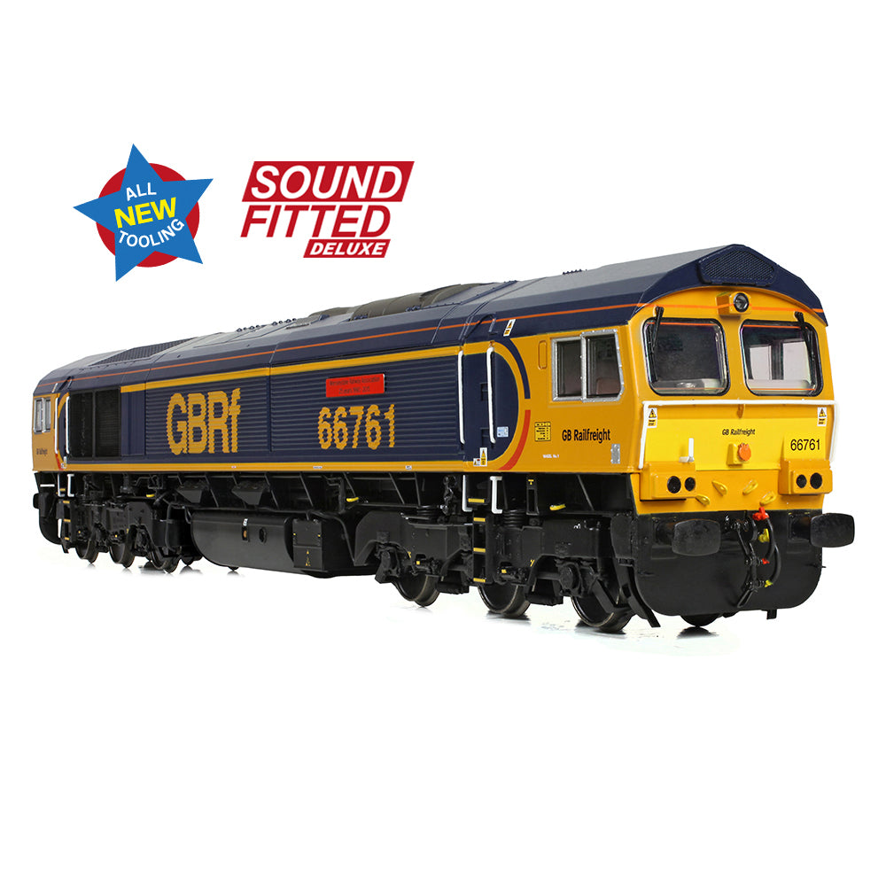 Bachmann 50-003SFX - Class 66/7 66761 'Wensleydale Railway Association' GBRf Europorte (SOUND FITTED DELUXE)