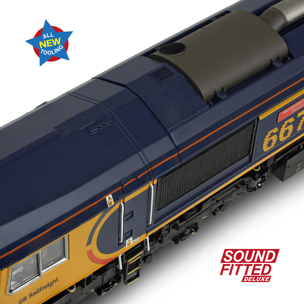 Bachmann 50-003SFX - Class 66/7 66761 'Wensleydale Railway Association' GBRf Europorte (SOUND FITTED DELUXE)