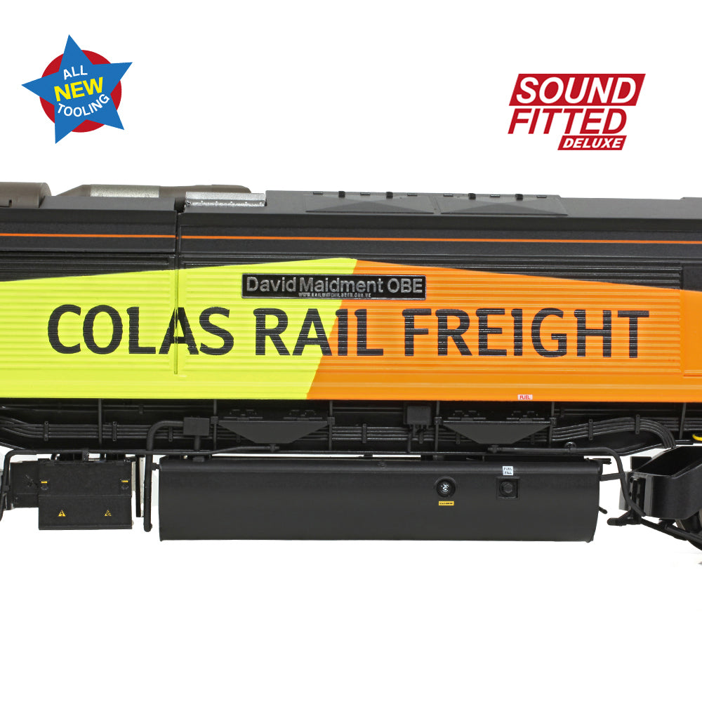 Bachmann 50-004ASFX - Class 66/8 66850 'David Maidment OBE' Colas Rail Freight (SOUND FITTED DELUXE)