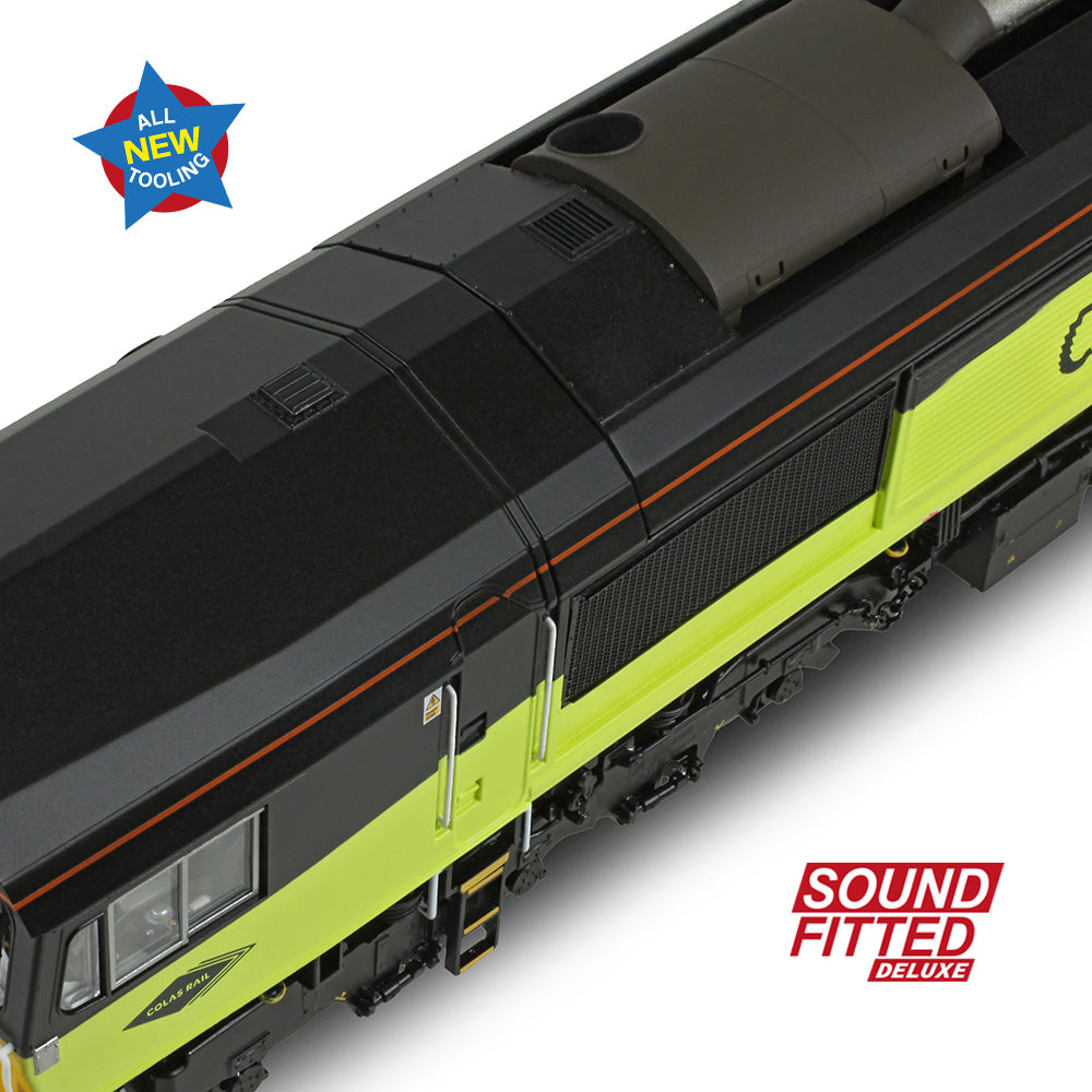 Bachmann 50-004ASFX - Class 66/8 66850 'David Maidment OBE' Colas Rail Freight (SOUND FITTED DELUXE)