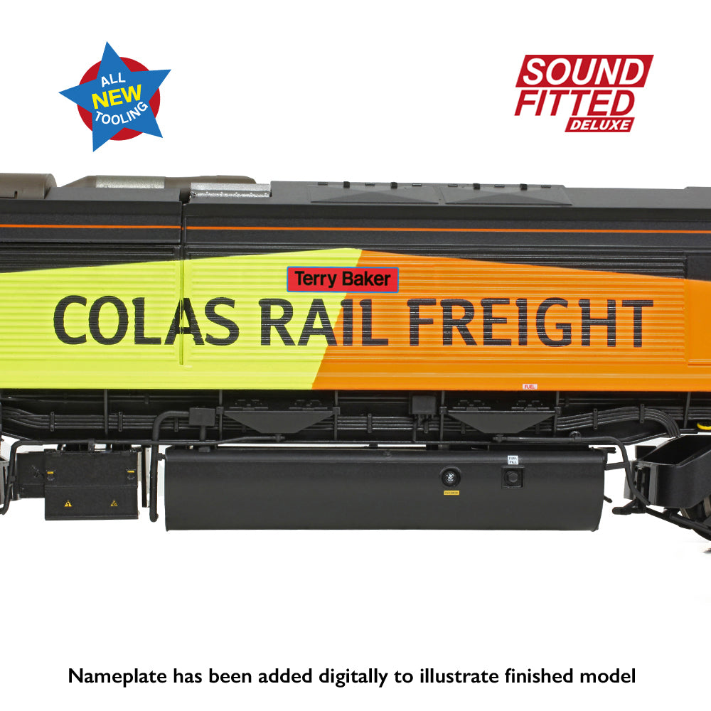 Bachmann 50-004SFX - Class 66/8 66847 'Terry Baker' Colas Rail Freight (SOUND FITTED DELUXE)