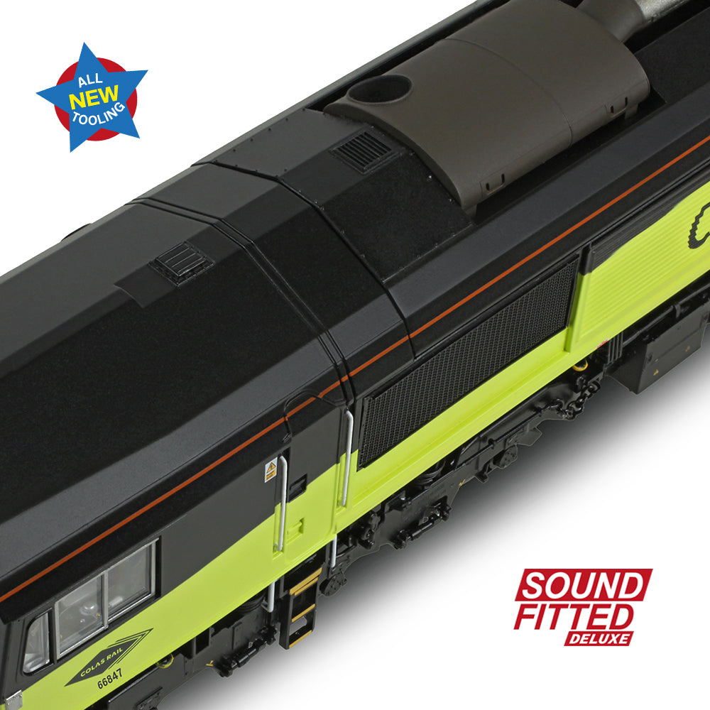 Bachmann 50-004SFX - Class 66/8 66847 'Terry Baker' Colas Rail Freight (SOUND FITTED DELUXE)