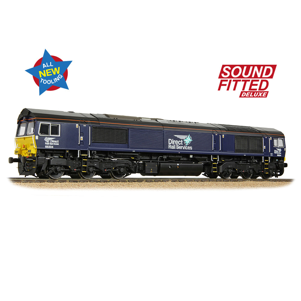 Bachmann 50-009SFX - Class 66/3 66304 DRS Compass (Small Logo) (SOUND FITTED DELUXE)