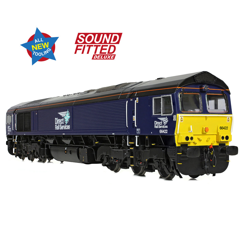 Bachmann 50-010SFX - Class 66/4 66422 'Max Joule 1958-1999' DRS Compass (Small Logo) (SOUND FITTED DELUXE)
