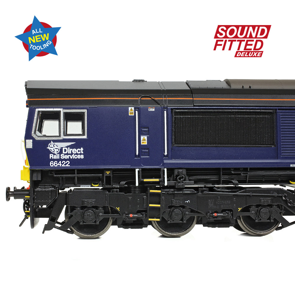 Bachmann 50-010SFX - Class 66/4 66422 'Max Joule 1958-1999' DRS Compass (Small Logo) (SOUND FITTED DELUXE)