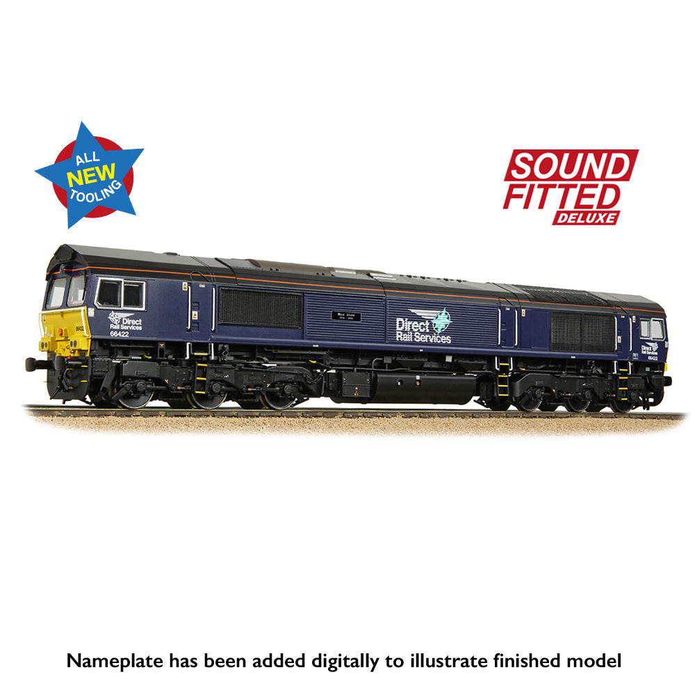 Bachmann 50-010SFX - Class 66/4 66422 'Max Joule 1958-1999' DRS Compass (Small Logo) (SOUND FITTED DELUXE)