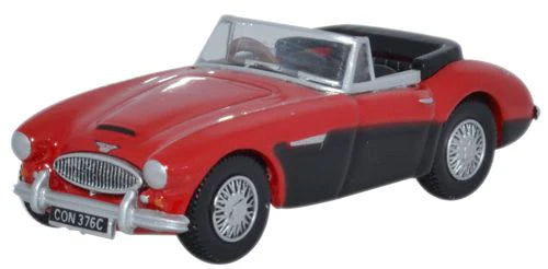 Oxford Diecast 76AH3002 - Austin-Healey 3000 Colorado Red_Black