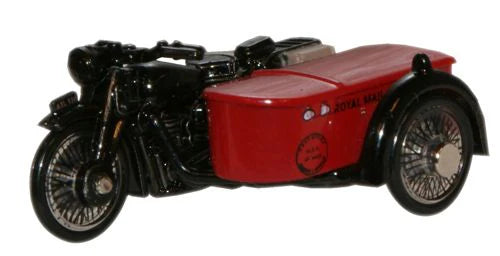 Oxford Diecast 76BSA003 - Royal Mail Motorcycle & Sidecar