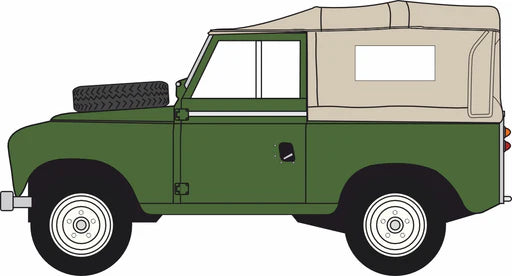 Oxford Diecast 76LR2AS005 - Land Rover Series 2A SWB Canvas Bronze Green