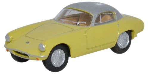 Oxford Diecast 76LTE003 - Lotus Elite Sunburst Yellow/Silver
