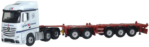 Oxford Diecast 76MB013 - Mercedes Actros SSC D-tec Combitrailer Port Express