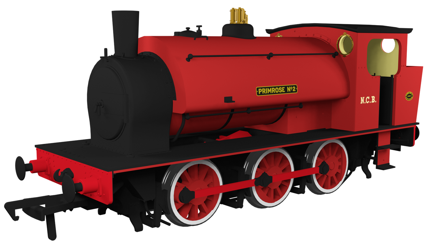 Rapido Trains UK 903017 - Hunslet 16In 0-6-0ST (Batch 2) NCB PLain Red 'Primrose' No.2