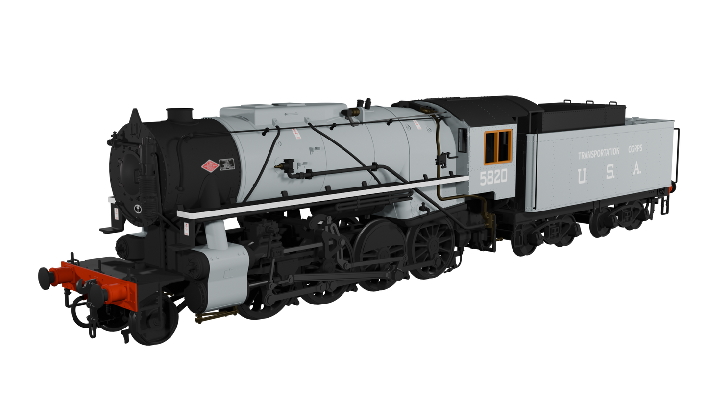 Rapido Trains - 926506 - USATC S160 No.5820 ‘Big Jim’ (as preserved) (DCC Sound Fitted)
