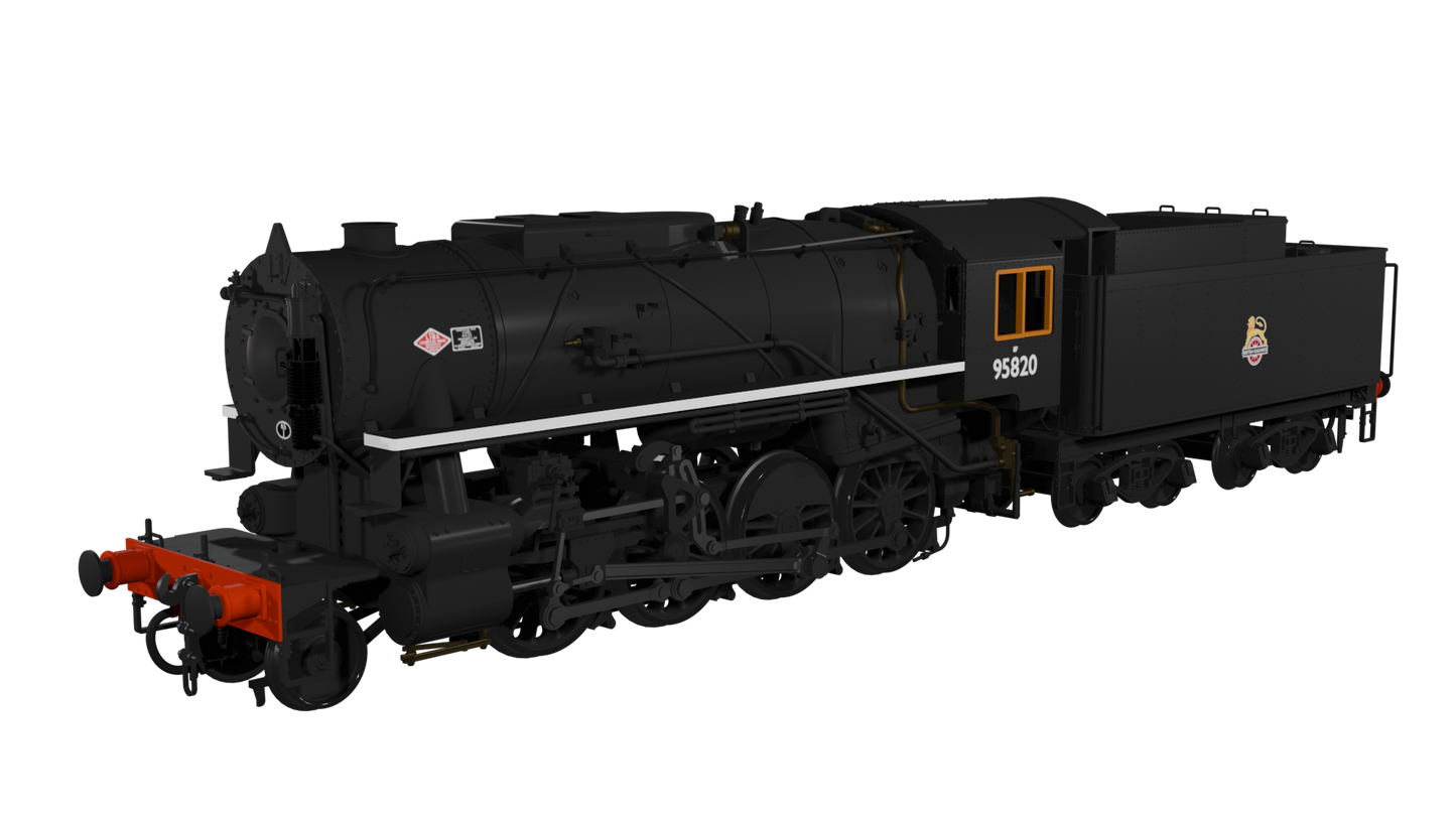Rapido Trains - 926509 - USATC S160 No.95820 ‘Big Jim’ (BR black) (DCC Sound Fitted)