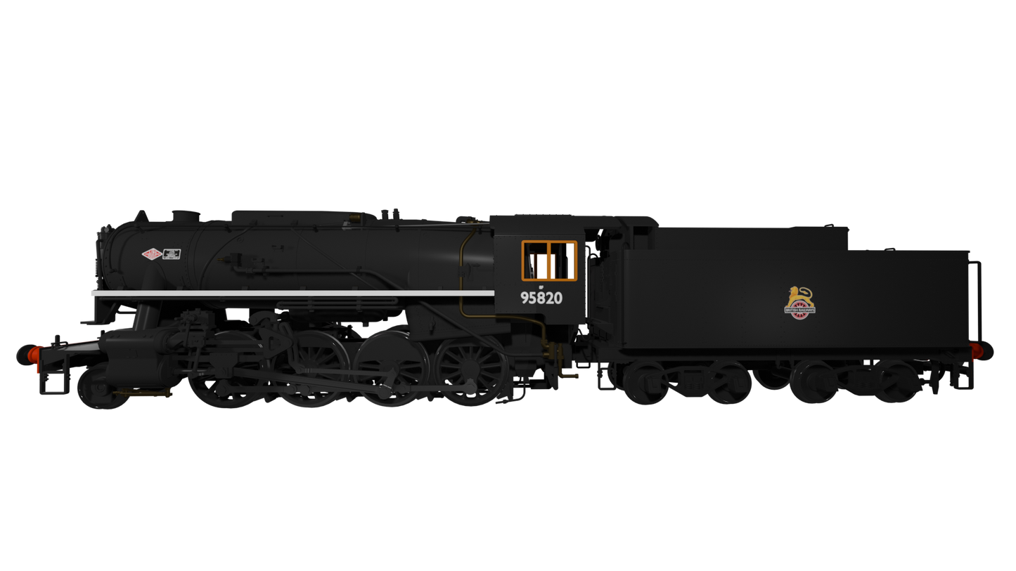 Rapido Trains - 926509 - USATC S160 No.95820 ‘Big Jim’ (BR black) (DCC Sound Fitted)