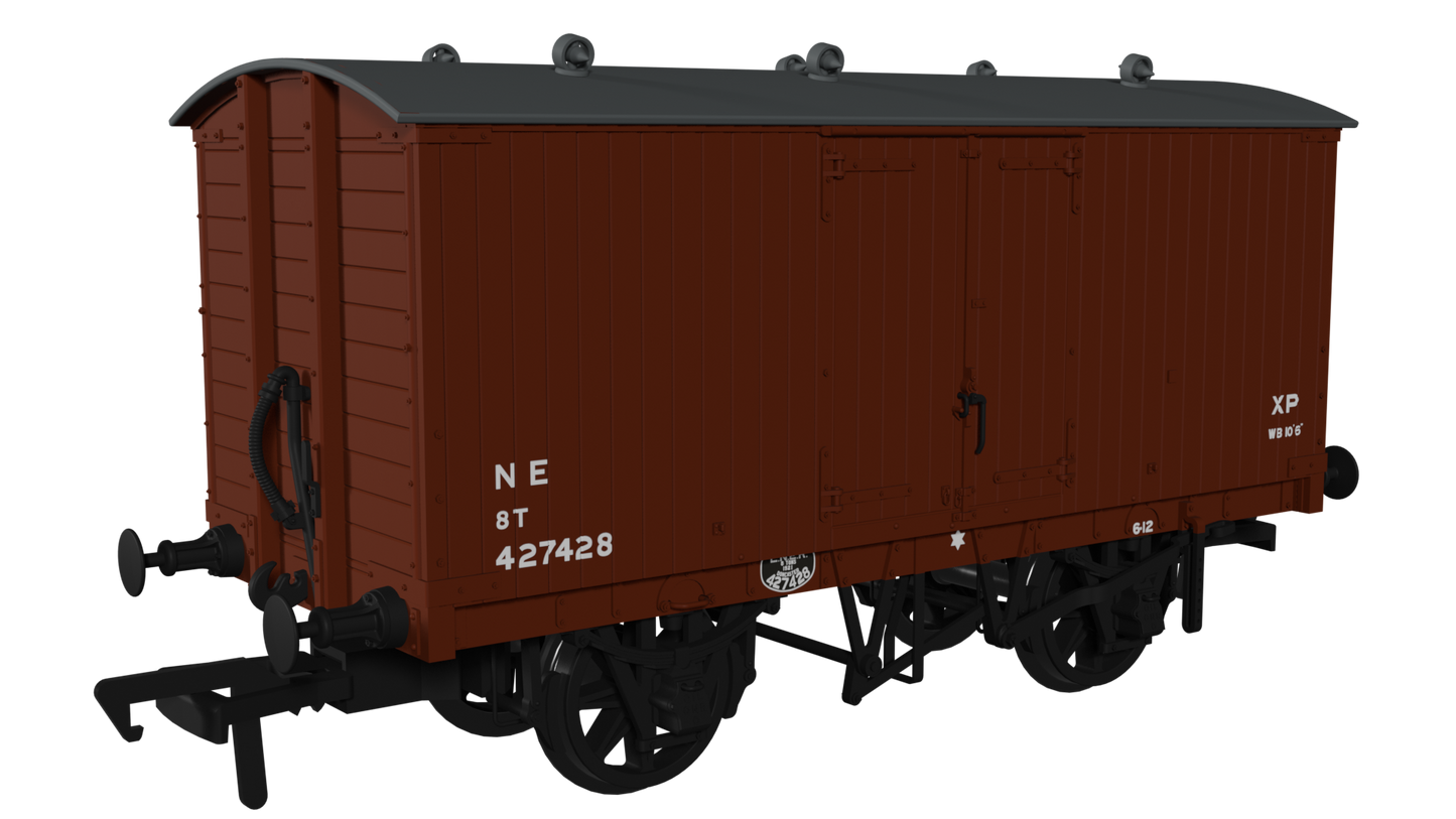Rapido Trains UK 930009 - GNR 8 Ton Van – NE (post-36) No.427428