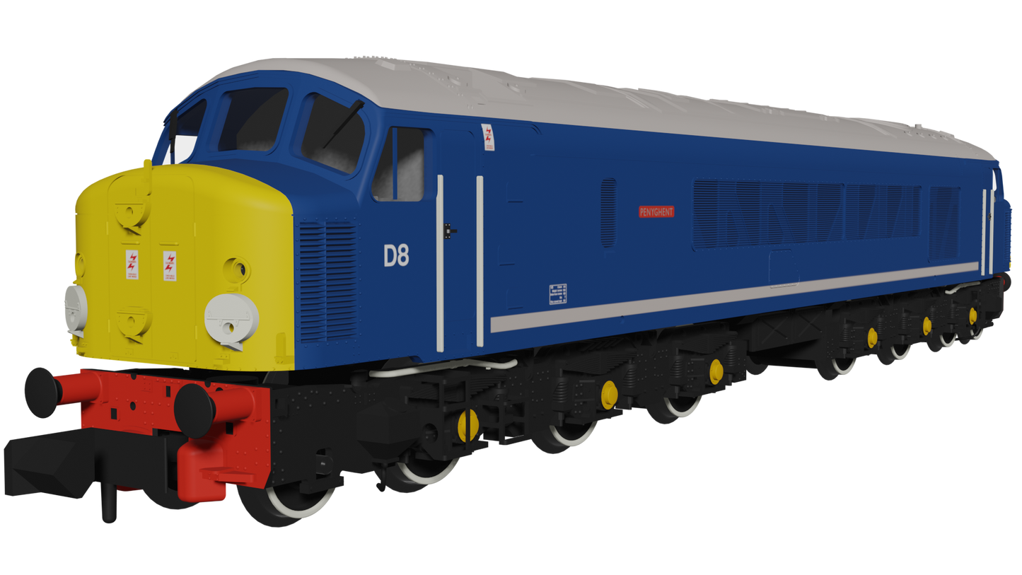 Rapido Trains UK 948008 - Class 44 BR Blue With Bodyside Stripe 44008/D8 'Penyghent' (DC/Silent)