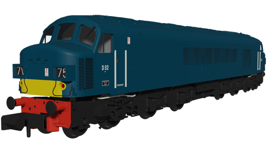 Rapido Trains UK 948104 - Class 45 D92 BR Early Blue With Small Yellow Panels  DC/SILENT