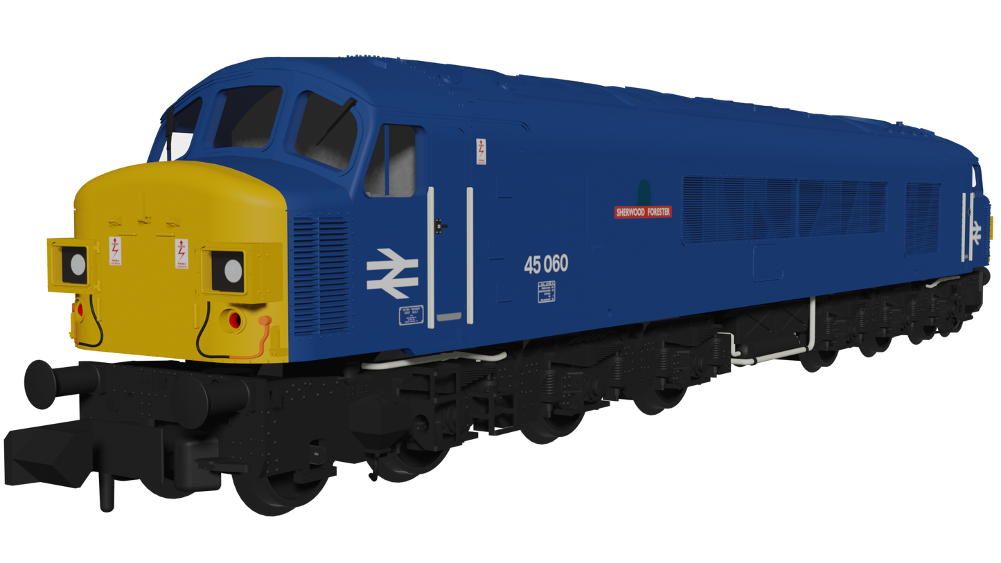 Rapido Trains UK 948108 - Class 45 45060 “Sherwood Forester” BR Blue With Domino Headcodes  DC/SILENT