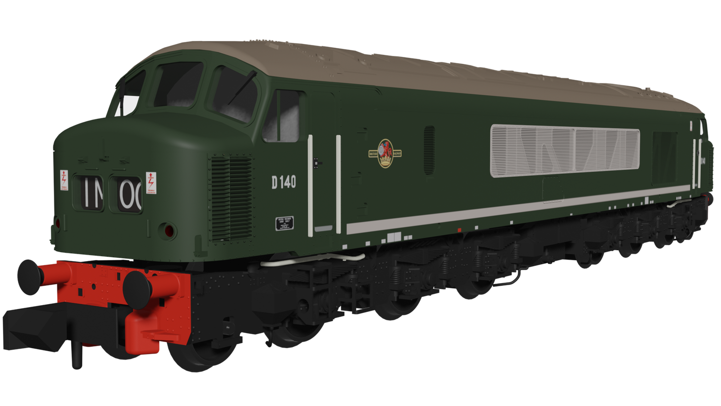 Rapido Trains UK 948201 - Class 46 - Class 46 D140 1961 All Over Green livery  DC/SILENT