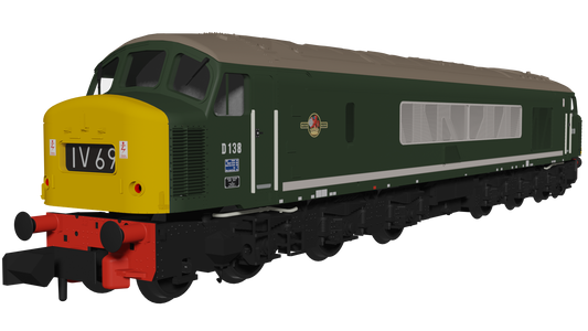 Rapido Trains UK 948703 - Class 46 D138 BR Green With Full Yellow Ends (DCC SOUND FITTED)