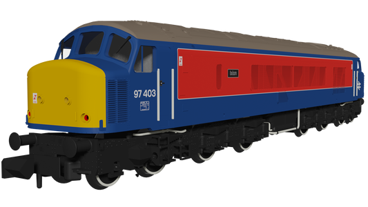 Rapido Trains UK 948707 - Class 46 97403 Ixion RTC Blue/Red With Sealed Beam Headlights (DCC SOUND FITTED)