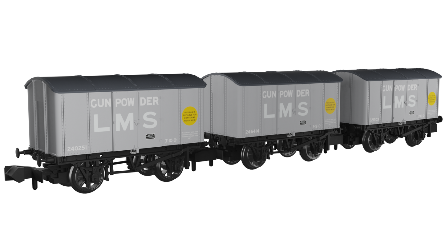 Rapido Trains UK 961006 - Not Quite Minks - LMS Acid Triple Pack