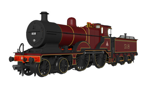 Rapido Trains UK 974503 - MR 483 Midland Railway Lined Crimson No. 518 - DCC SOUND FITTED