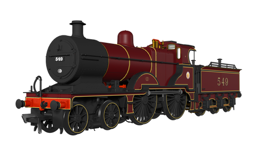 Rapido Trains UK 974006 - MR 483 LMS Lined Crimson (Emblem) No. 549 - DCC Ready