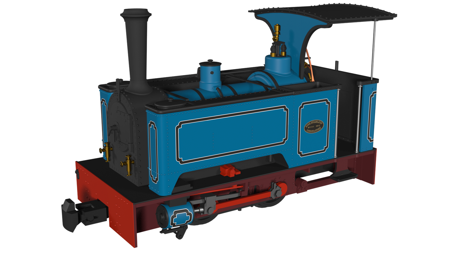 Rapido Trains 986004 - Kerr Stuart Sirdar - Lined Blue (DCC Ready)