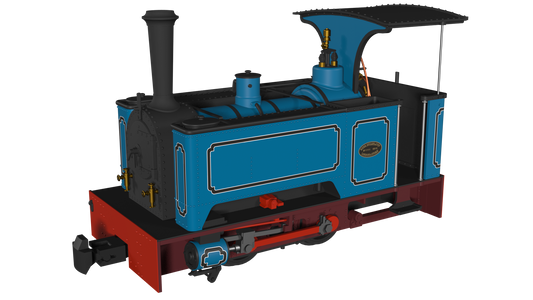 Rapido Trains 986004 - Kerr Stuart Sirdar - Lined Blue (DCC Ready)