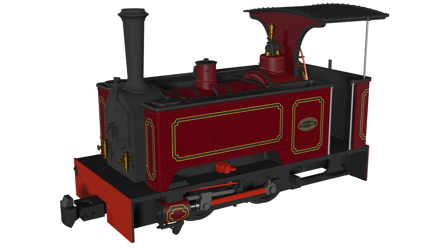 Rapido Trains 986006 - Kerr Stuart Sirdar - Lined Maroon (DCC Ready)