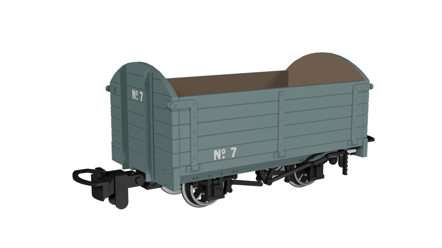 Rapido Trains 990003 - Dropside Open Wagon In Plain Grey No.7