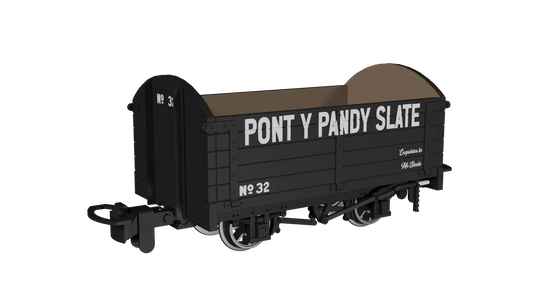 Rapido Trains 990007 - Dropside Open Wagon – Pont y Pandy Slate No.32