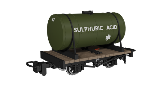 Rapido Trains 990106 - Cylindrical Tank – Sulphuric Acid No.62