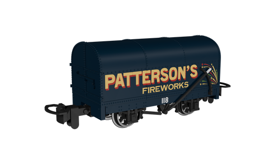 Rapido Trains 990208 - Gunpowder Van – Patterson’s Fireworks No.118