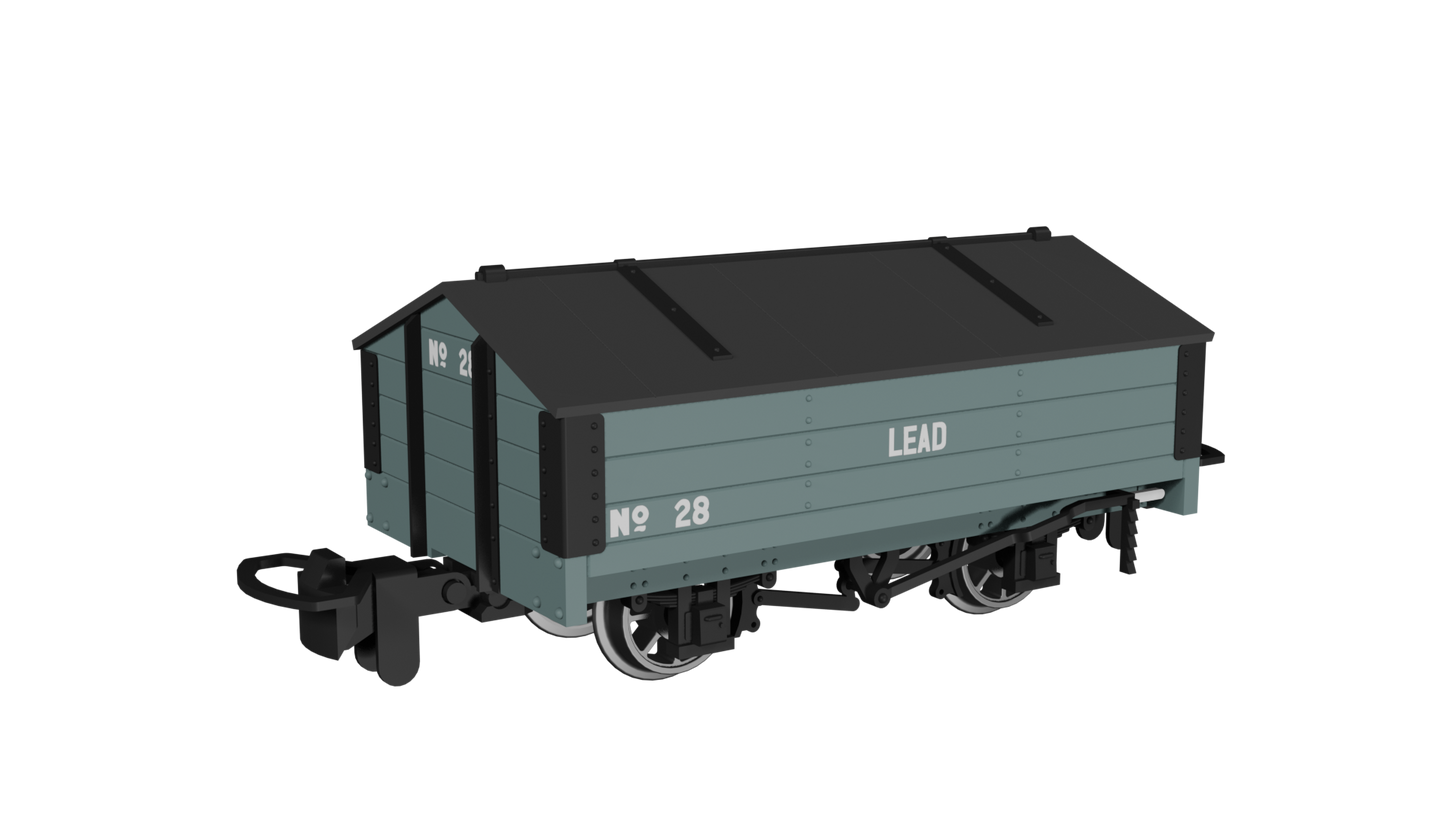 Rapido Trains 990404 - Peaked Roof Van – Grey 'Lead' No.28