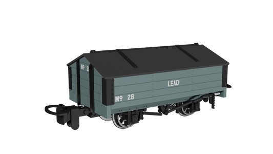 Rapido Trains 990404 - Peaked Roof Van – Grey 'Lead' No.28