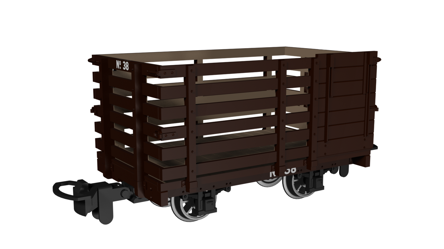 Rapido Trains 990604 - Livestock Wagon – Plain Brown No.38
