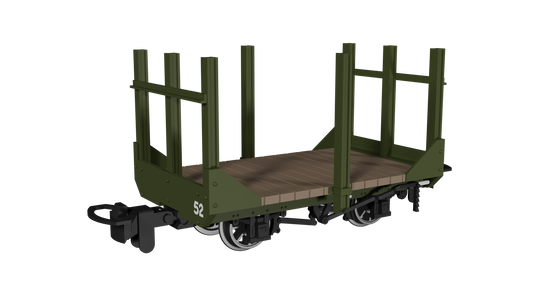 Rapido Trains 990703 - Stake Wagon – Plain Green No.52