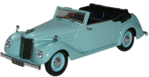 Oxford Diecast ASH003 - Turquoise Armstrong Siddeley Hurricane Open