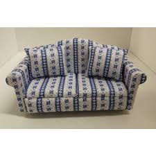 Streets Ahead DF890 - Blue Pattern Sofa