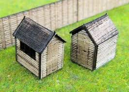 Gaugemaster GMKD53 - 2 x Laser Cut Wood Garden Sheds N Gauge Kit