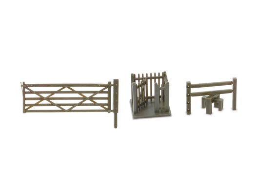 Peco LK86 - Lineside Kits - OO/HO - 2 Field Gates, 2 Styles, 1 Wicket Gate