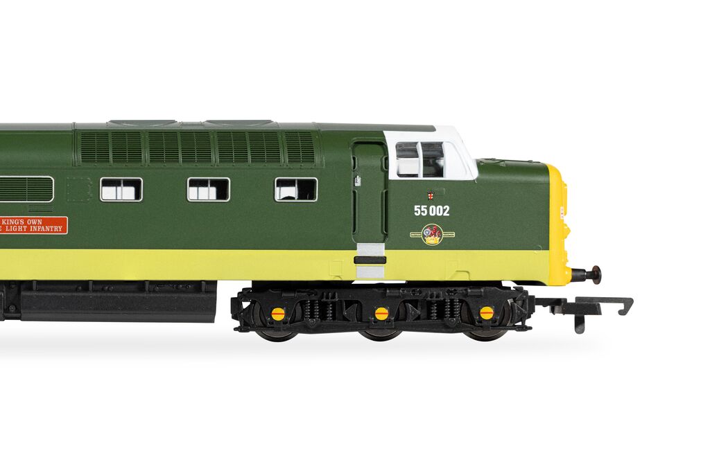 Hornby R30438TXS - RailRoad: Class 55 (Deltic) - BR - 55002 'The Kings own Yorkshire Light Infantry' (DCC Sound Fitted)