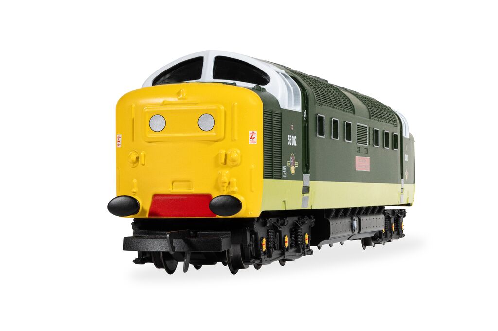Hornby R30438TXS - RailRoad: Class 55 (Deltic) - BR - 55002 'The Kings own Yorkshire Light Infantry' (DCC Sound Fitted)