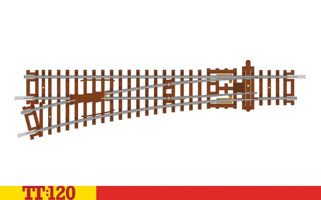 Hornby TT8008 - Left Hand Point 166mm 15° 631mm